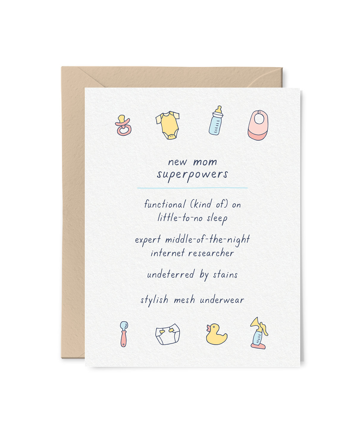 New Mom Superpowers Card