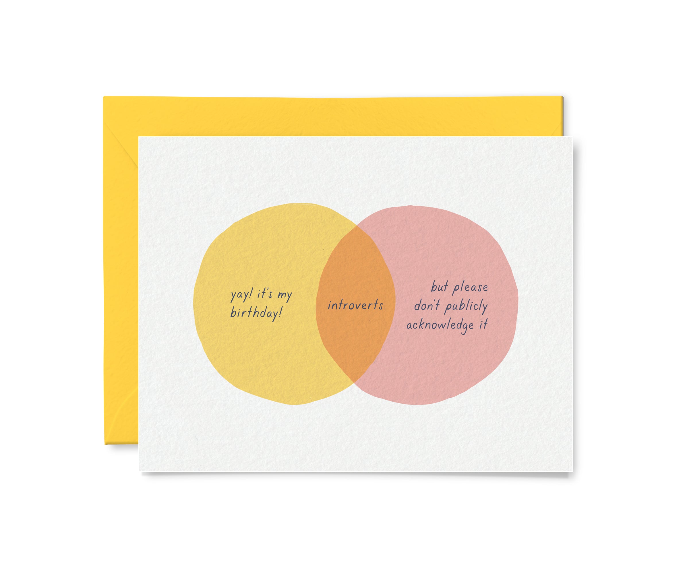 Introvert Venn Birthday Card