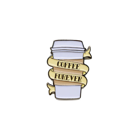 coffee forever pin