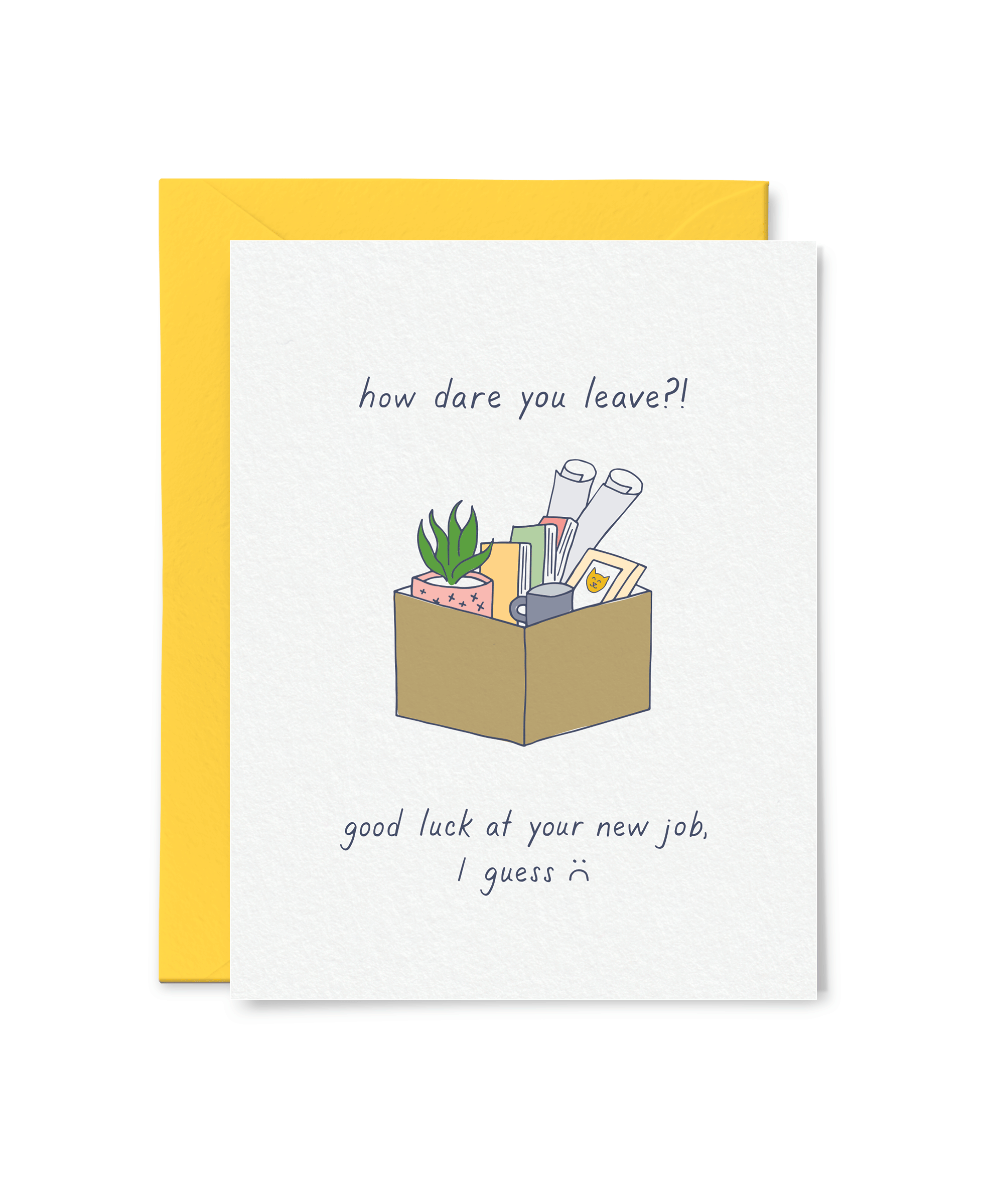 co-worker new job card