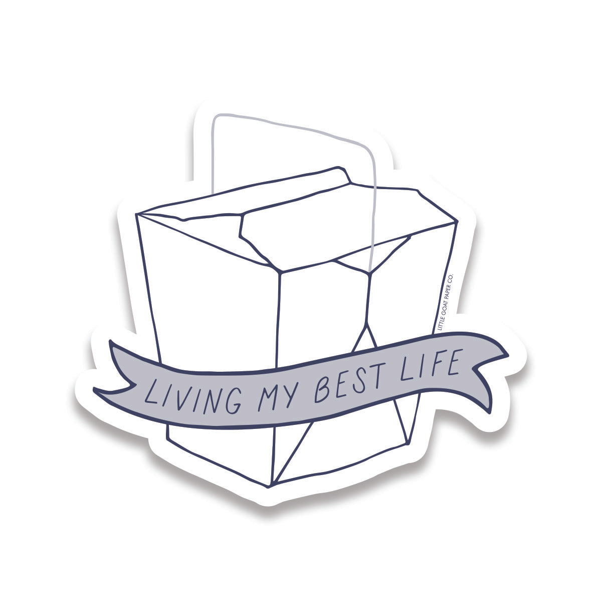 living my best life take out sticker