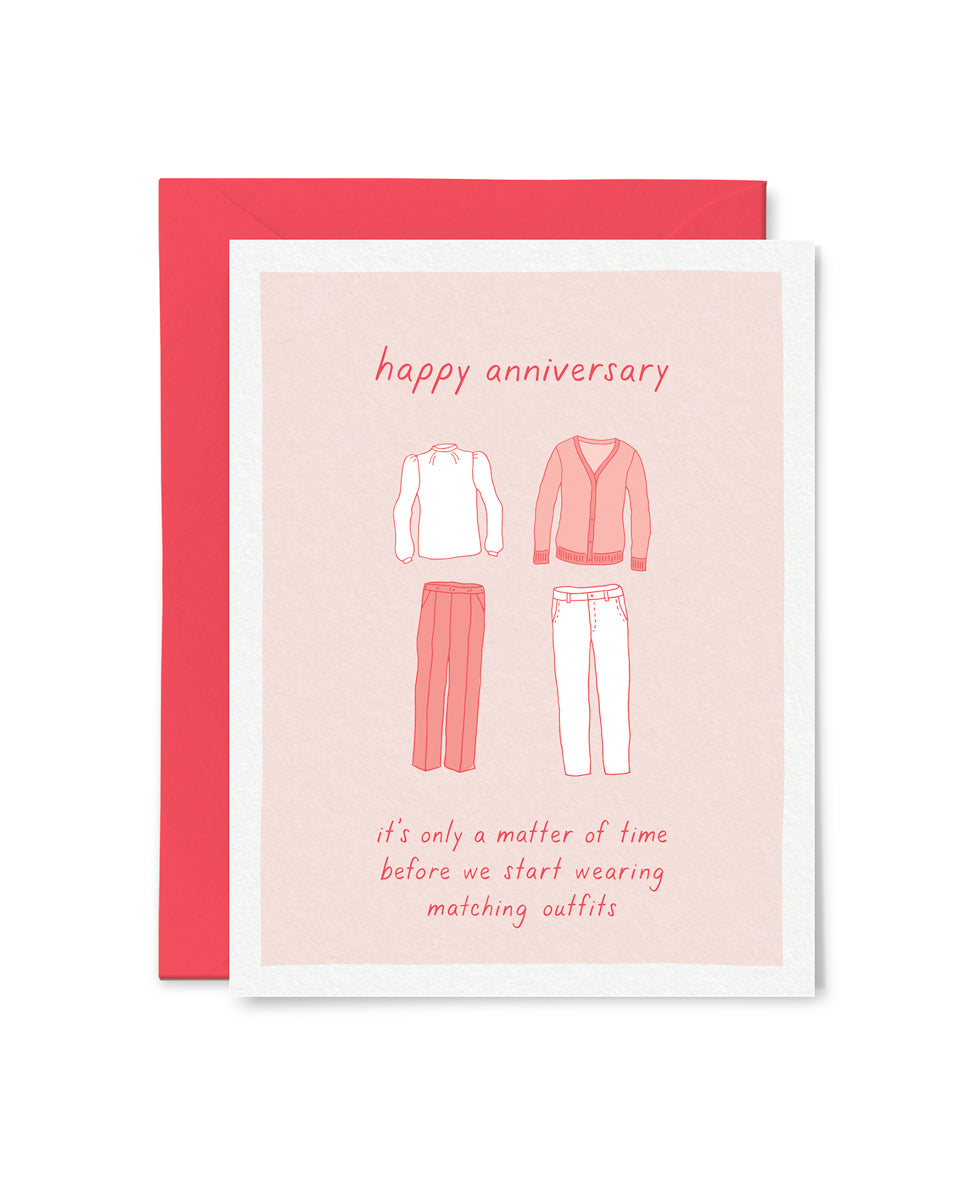 Matching Outfits Anniversary Card