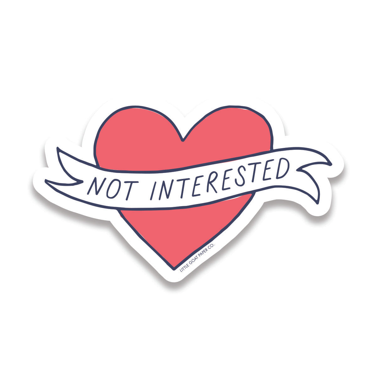 not interested sticker