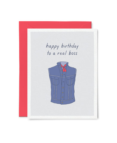 Real Boss Birthday Card