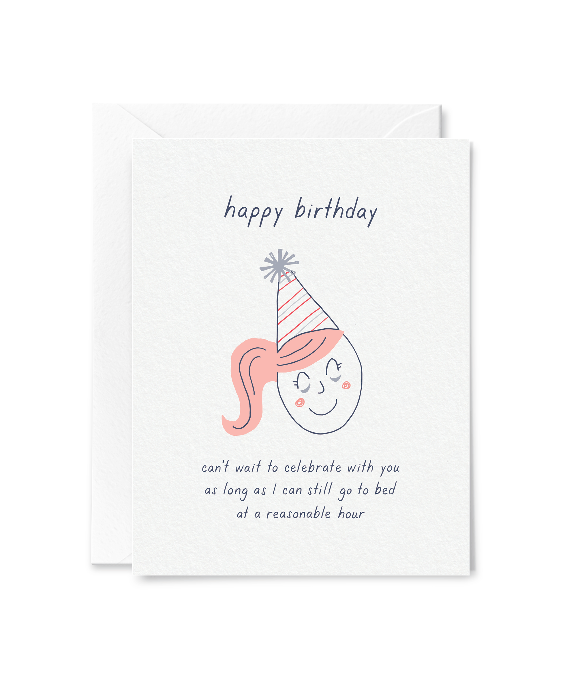 tired birthday card