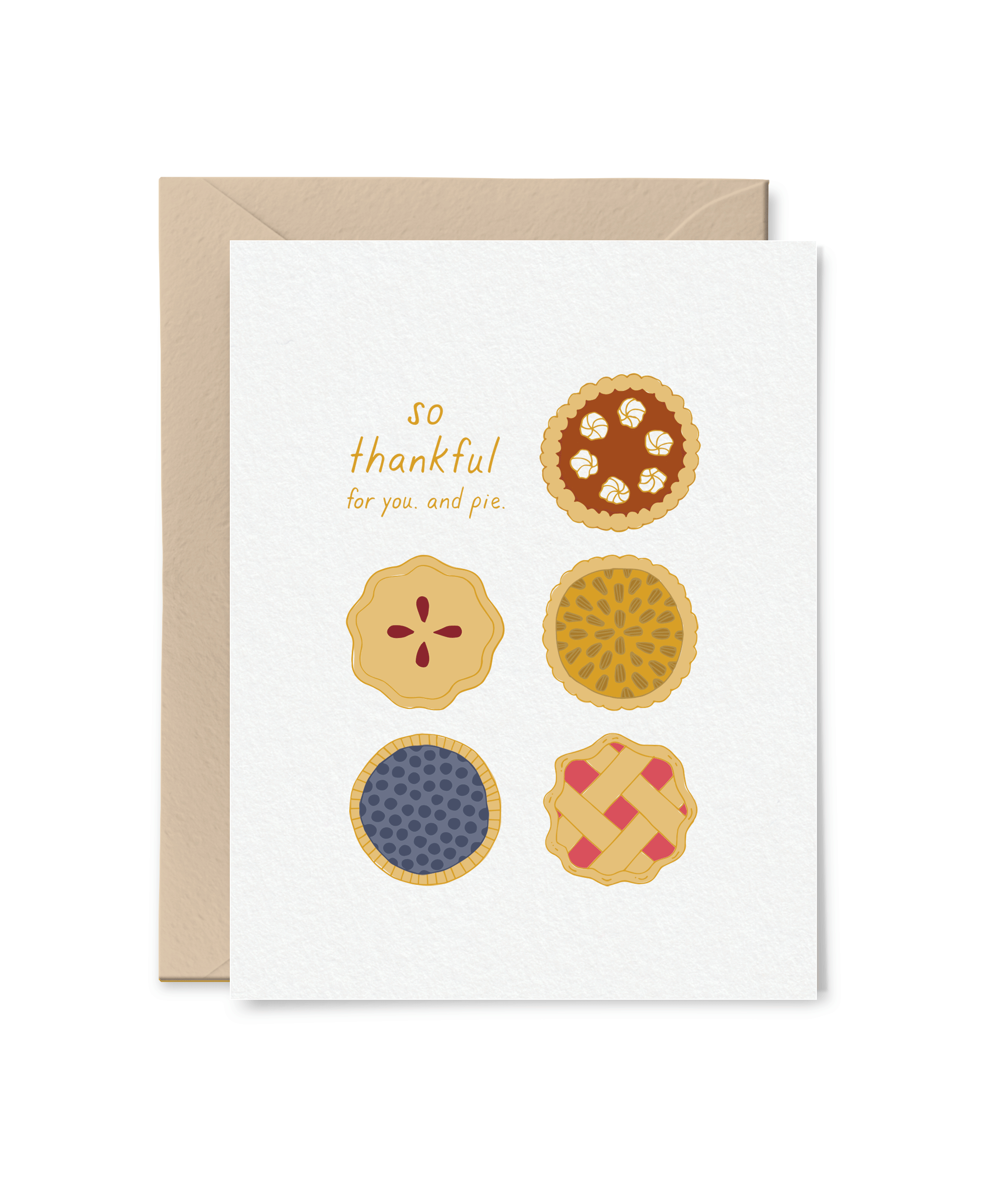 thanksgiving pie card