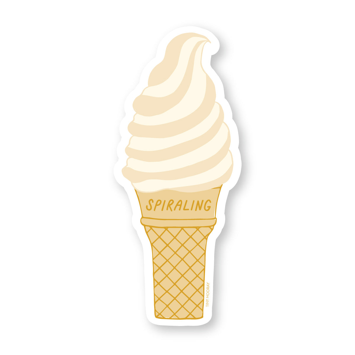 Spiraling Soft Serve Sticker
