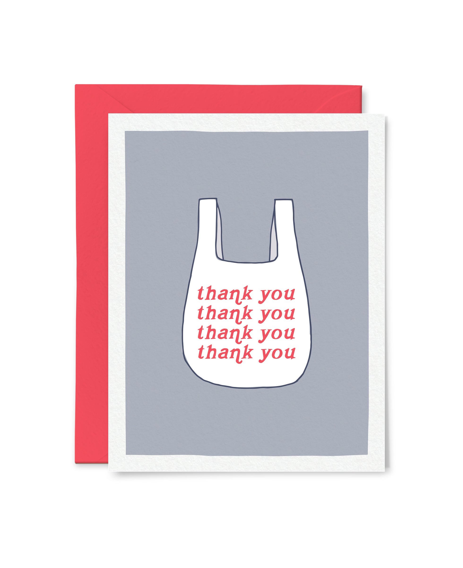 Thank You Shopping Bag Card