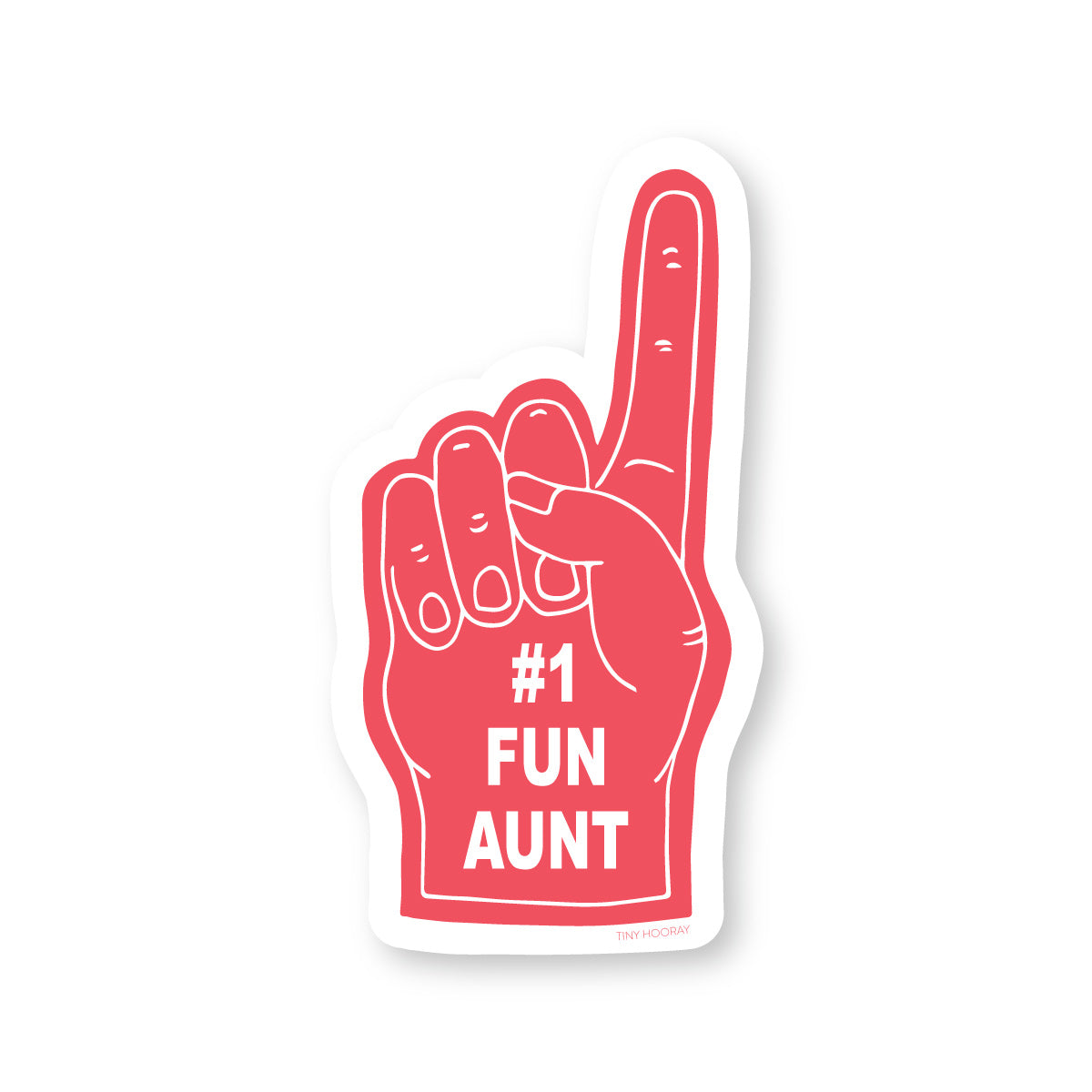 #1 Fun Aunt Sticker
