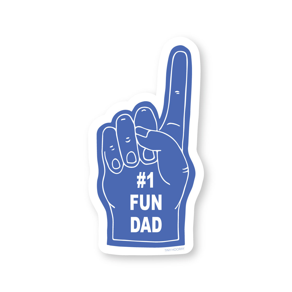 #1 Fun Dad Sticker