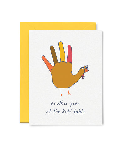 Kids' Table Thanksgiving Card