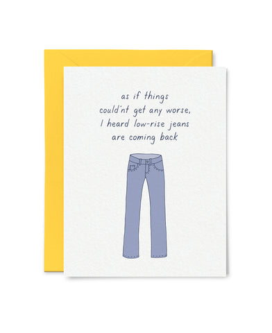 Low Rise Jeans Card