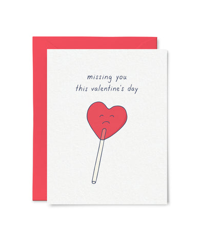 Missing You This Valentine's Day Card