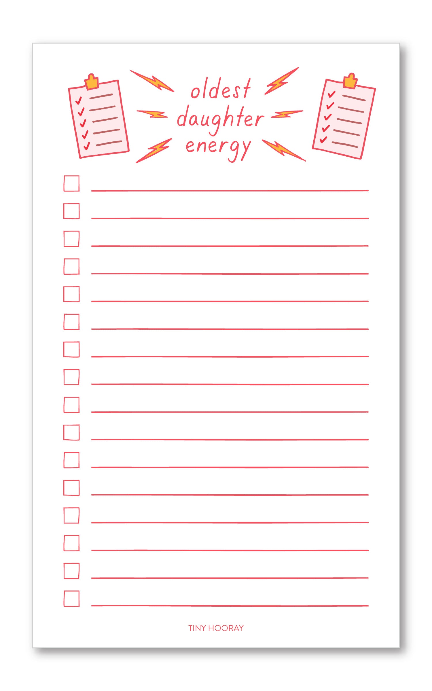 Oldest Daughter Energy Notepad