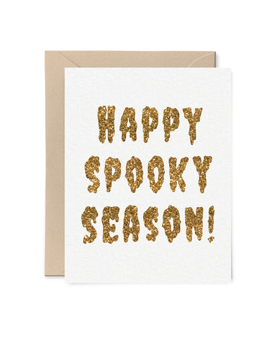 Happy Spooky Season Glitter Card
