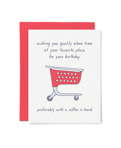 Shopping Cart Birthday Card