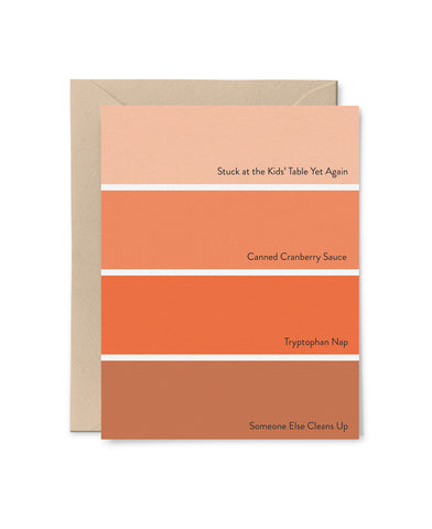 Thanksgiving Paint Chip Card