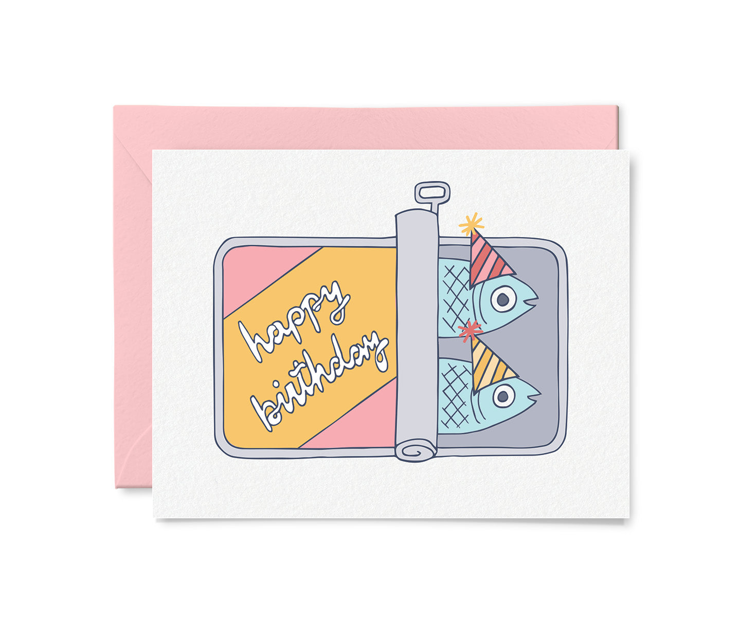 Tinned Fish Birthday Card