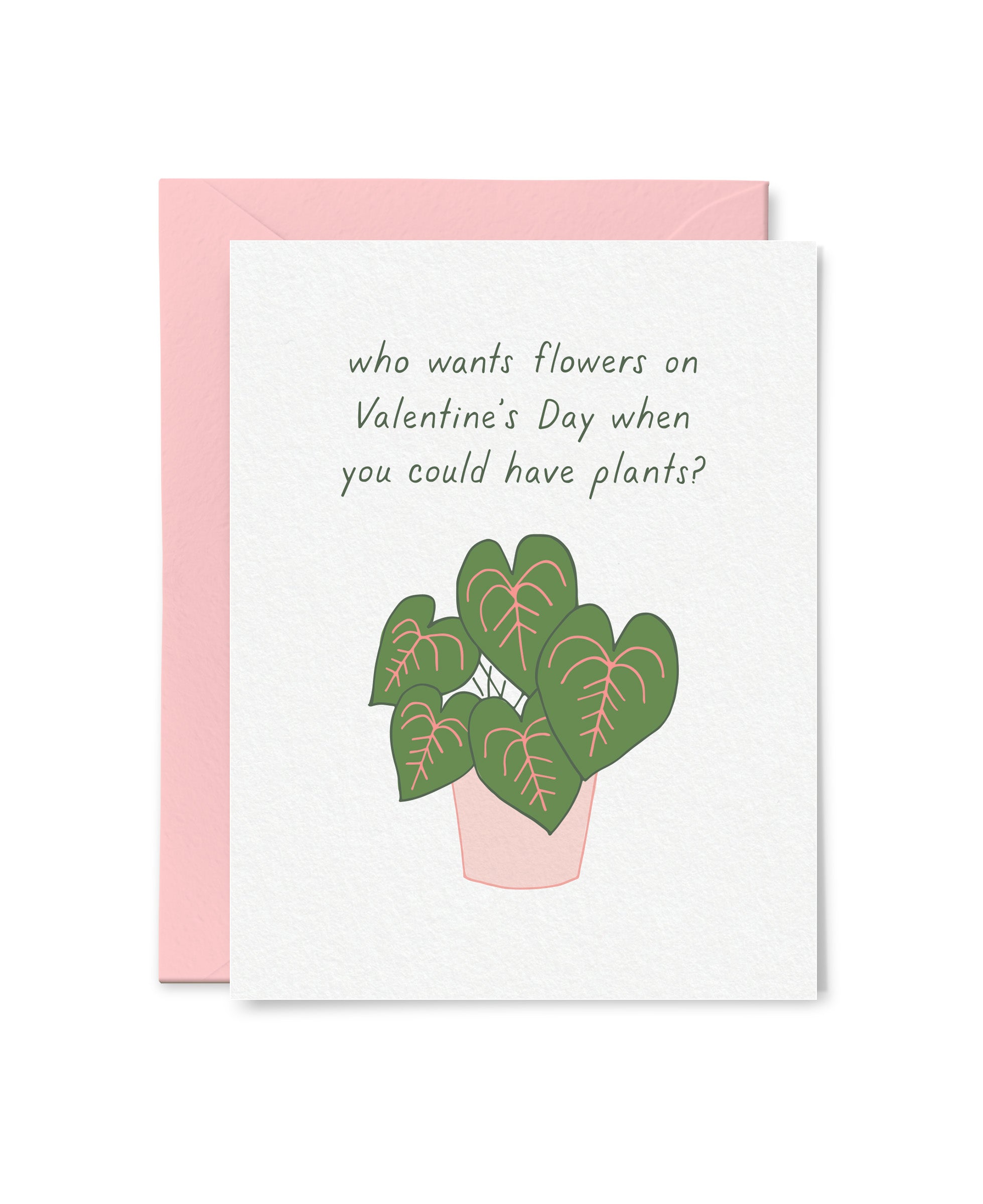 Valentine's Day Plants Card
