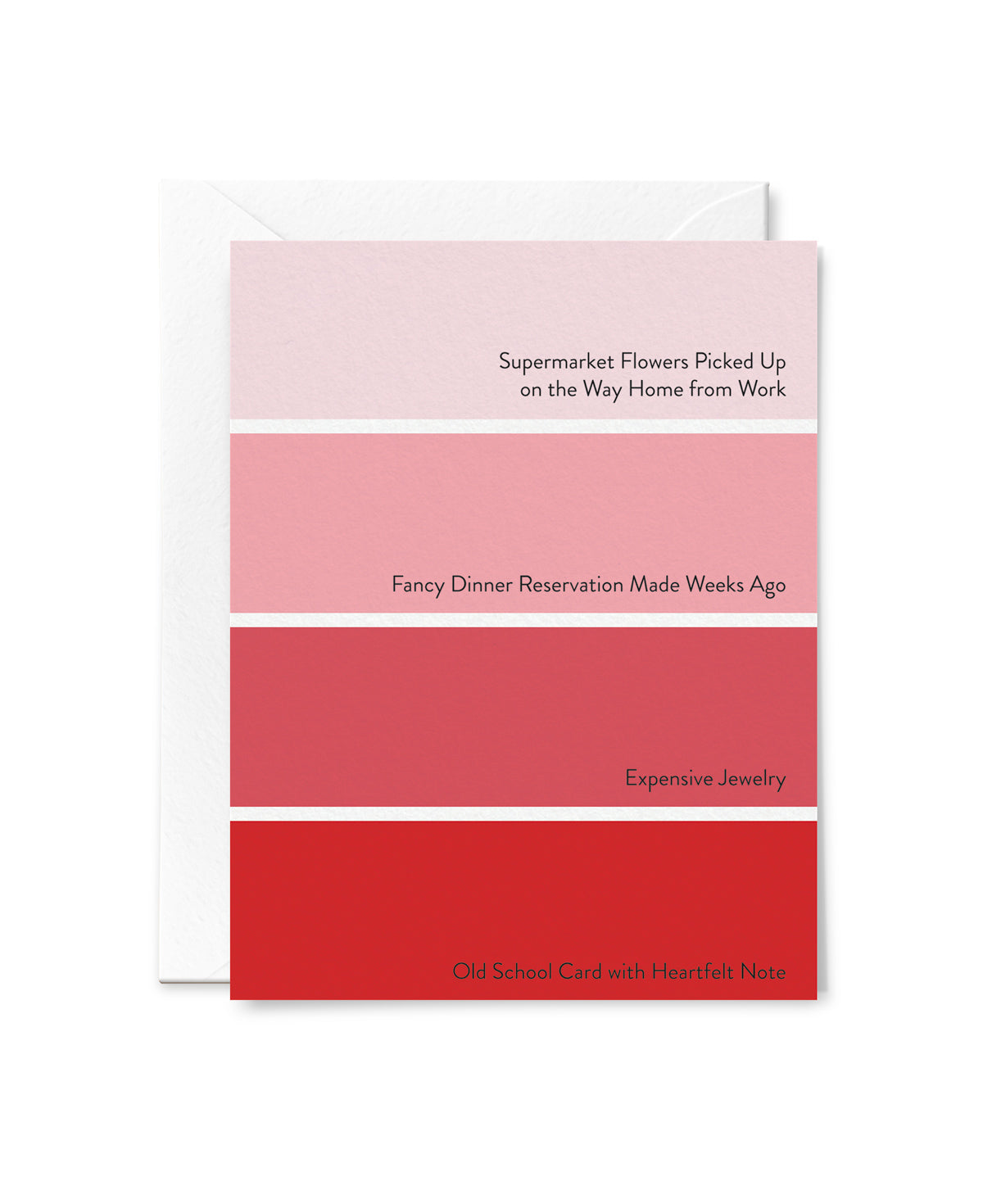 Valentine's Day Gifts Paint Chip Card