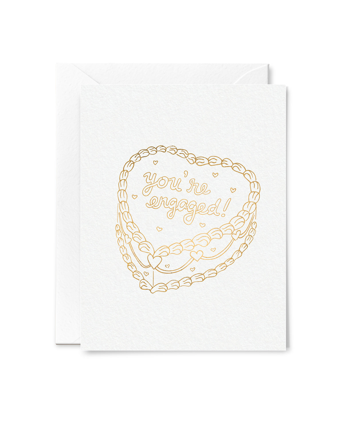 You're Engaged! Foil Cake Card