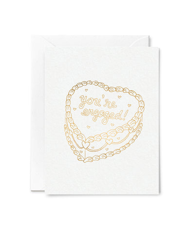 You're Engaged! Foil Cake Card