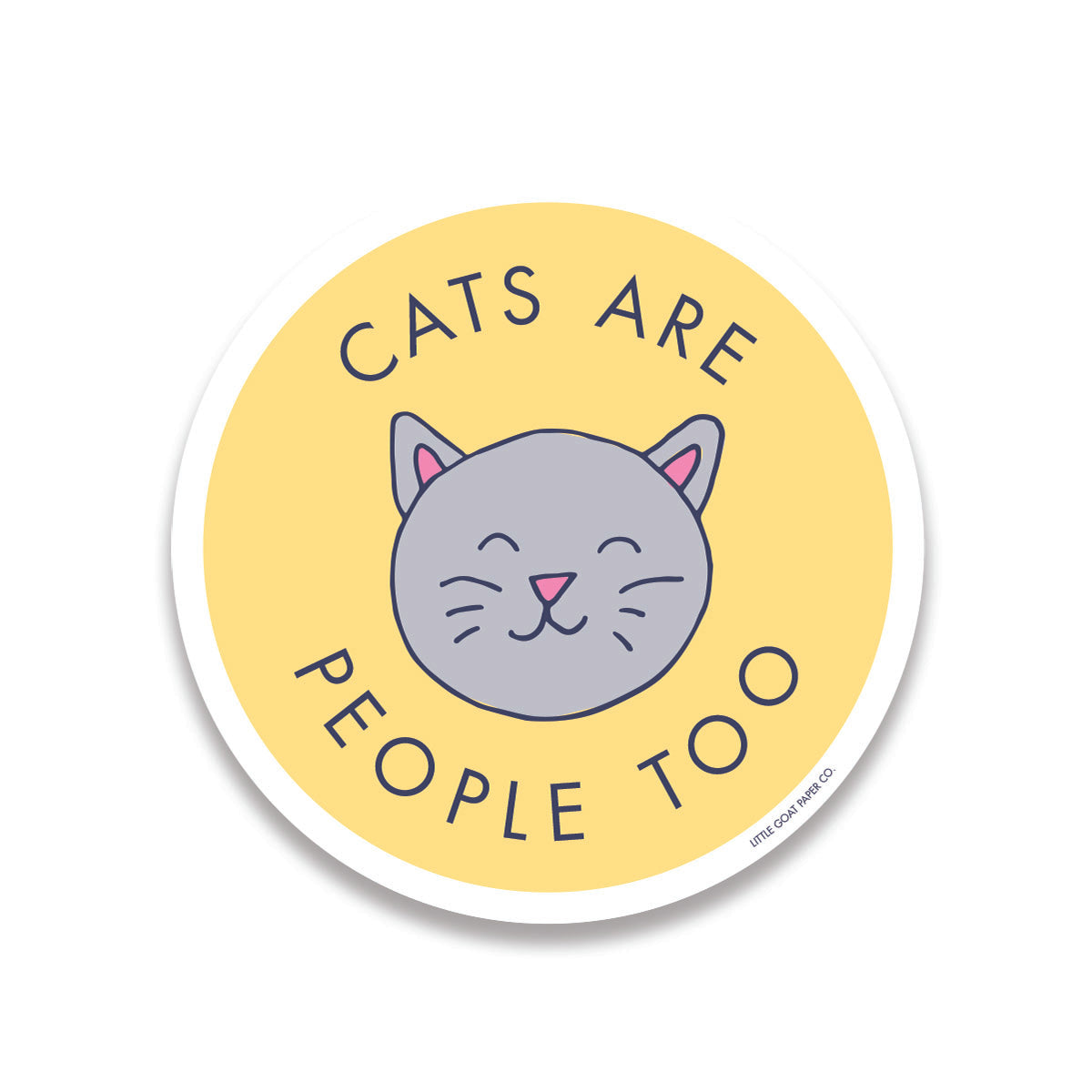 cats are people too sticker
