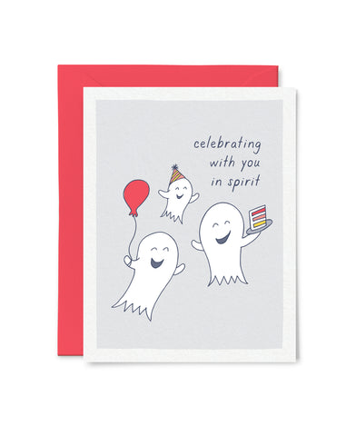 Celebrating with You in Spirit Birthday Card