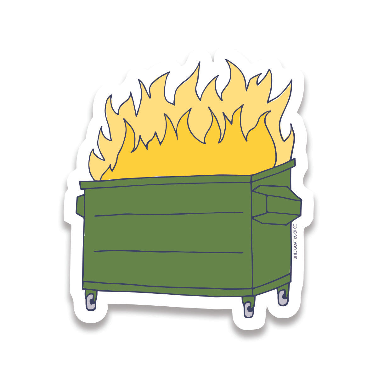 dumpster fire sticker