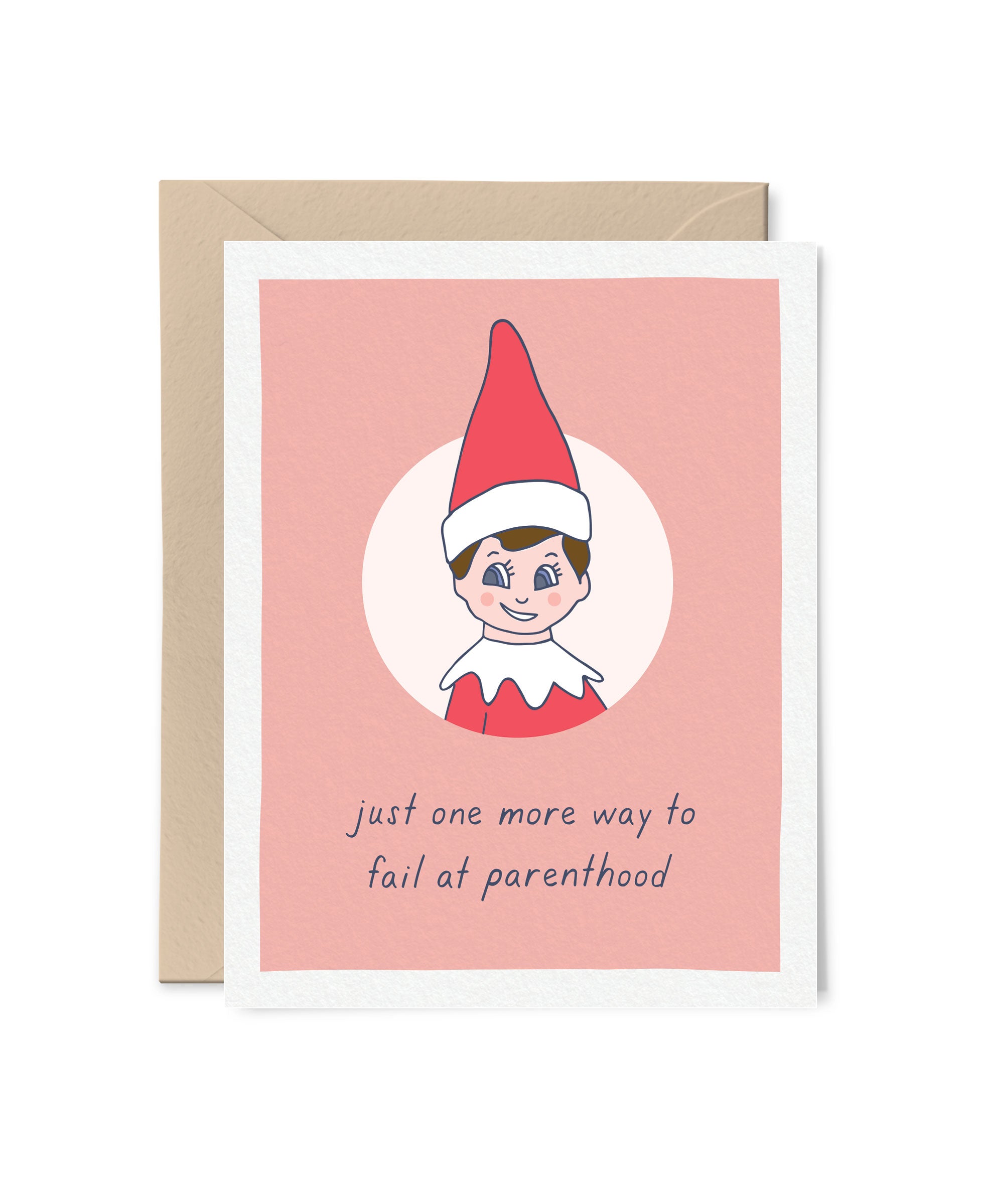 Elf Parenting Fail Holiday Card