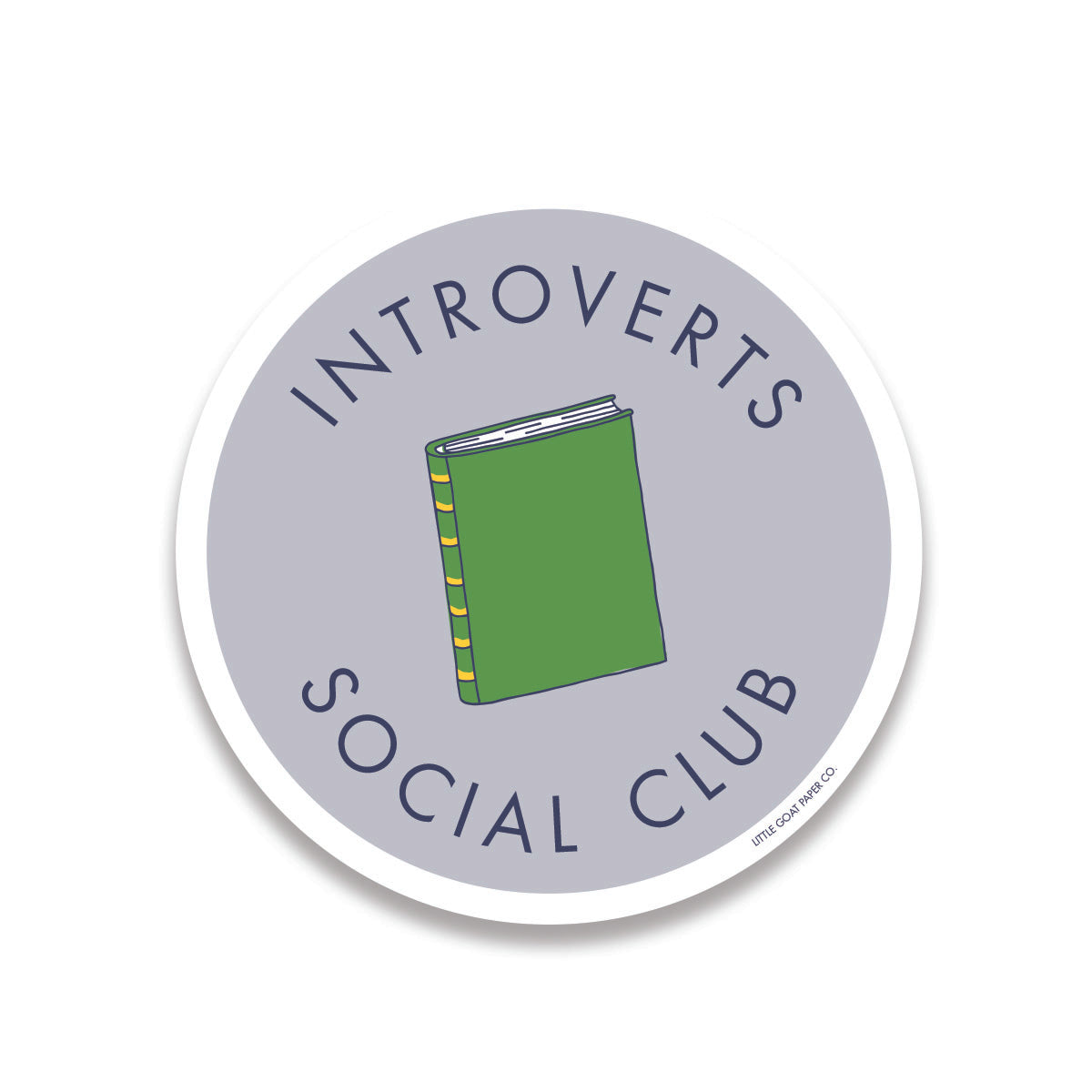 introverts social club sticker
