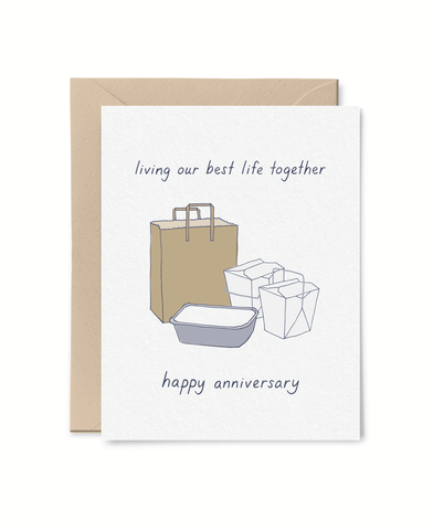 Living Our Best Life Anniversary Card