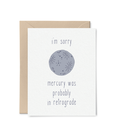 mercury retrograde card