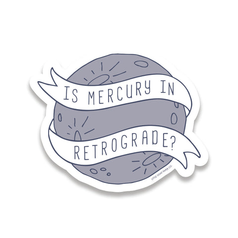 mercury retrograde sticker