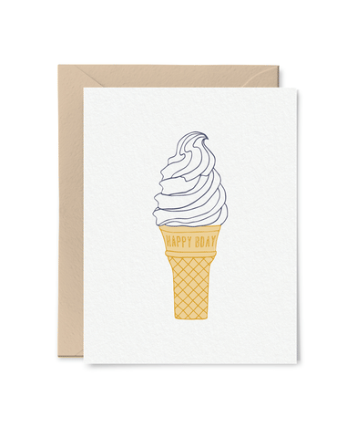 ice cream birthday card