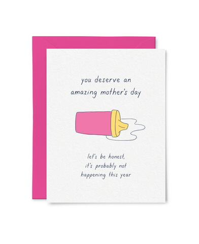 Spilled Milk Mother's Day Card